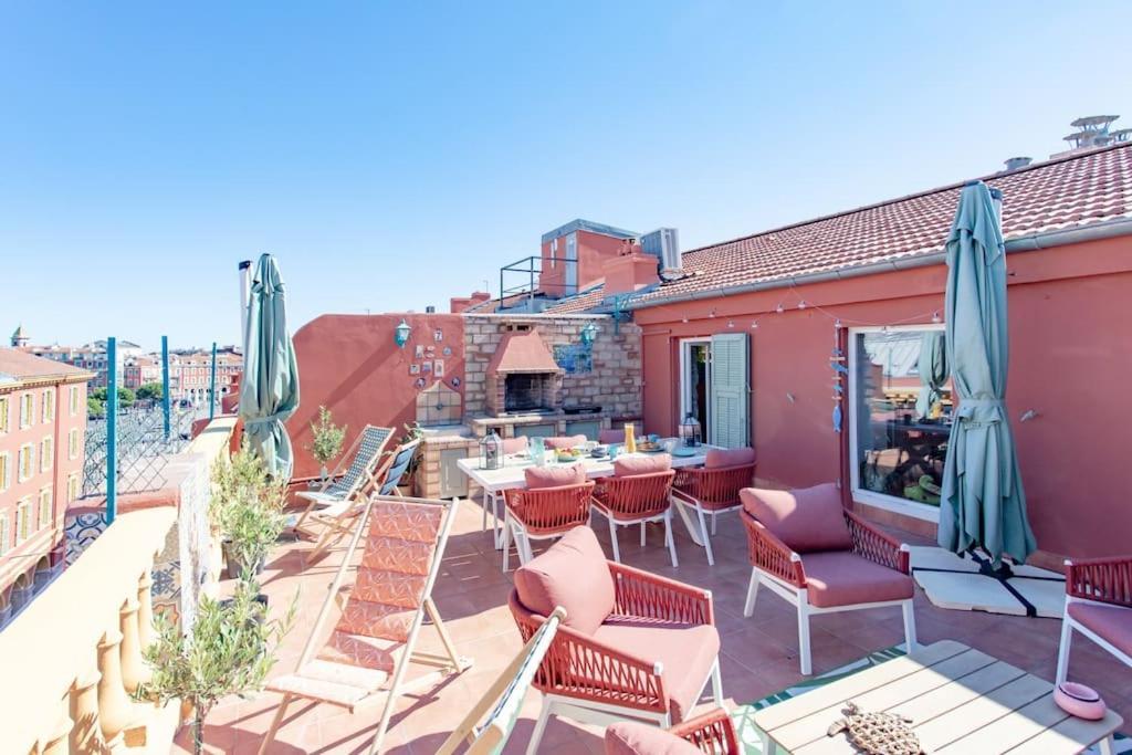 #48 Suite Jean Top Floor Terrace 5Min Walk Sea Ac Nicea Zewnętrze zdjęcie