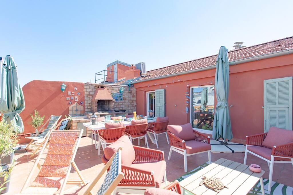 #48 Suite Jean Top Floor Terrace 5Min Walk Sea Ac Nicea Zewnętrze zdjęcie
